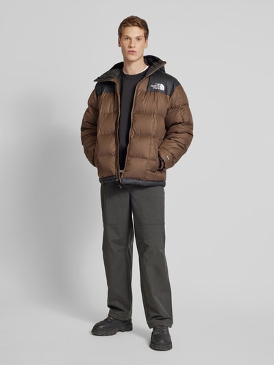 The North Face Regular fit gewatteerd jack met labelstitching, model 'LHOTSE' Donkerbruin - 1