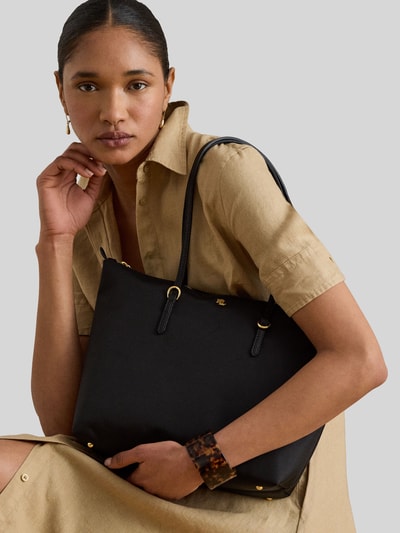 Lauren Ralph Lauren Torebka do ręki z detal z logo Czarny 1
