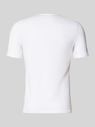 Produktfoto, T-Shirt mit Label-Print im 3er-Pack von HUGO, Herren T-Shirt aus Reine Baumwolle, Gerader-Schnitt, Unifarbenes-Design, Rundhalsausschnitt