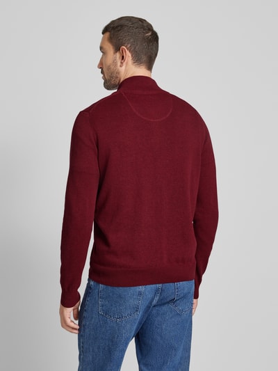 Fynch-Hatton Gebreide pullover met schipperskraag Bordeaux - 5