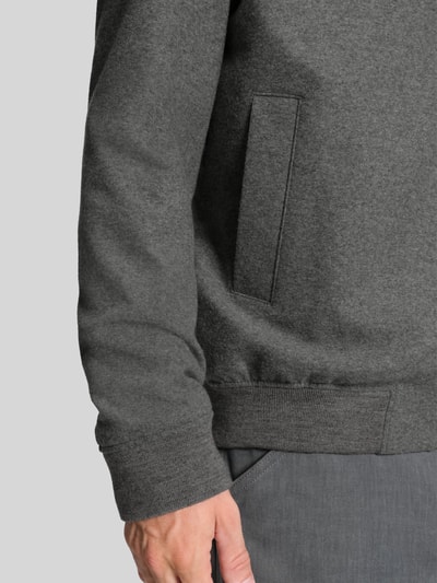 BOSS Slim Fit Blouson mit Woll-Anteil Modell 'HANRY' Hellgrau 6