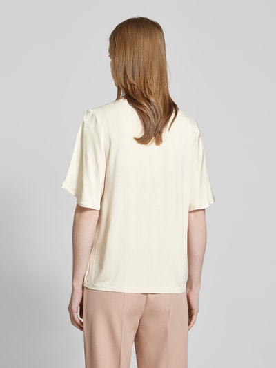 comma T-Shirt mit Rundhalsausschnitt Beige 5