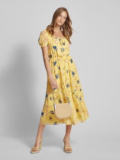 Lauren Ralph Lauren Midi-jurk met bloemenmotief, model 'RASTUNETTE' Geel - 1