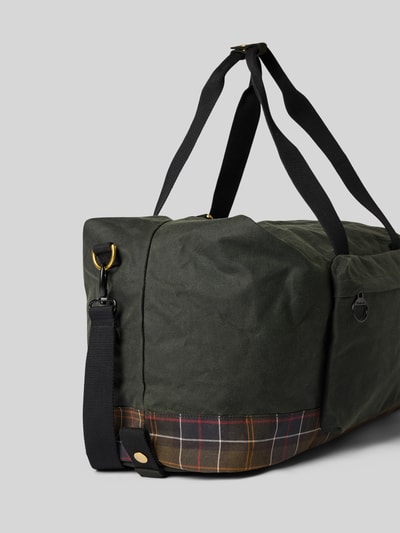 Barbour Weekendtas met labelpatch model 'FIELD WAX HOLDALL' Olijfgroen - 3