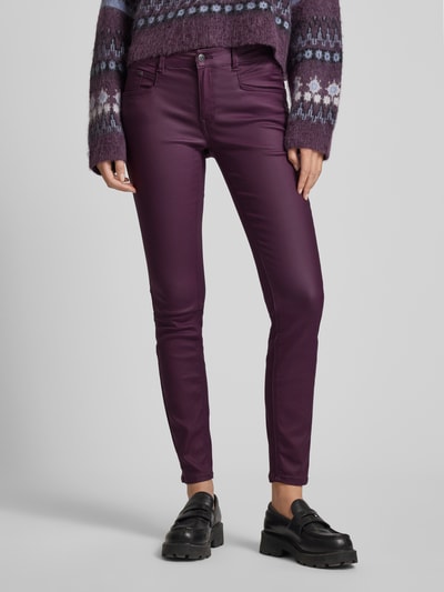 Tom Tailor Skinny Fit Jeans mit Viskose Modell 'ALEXA' Dunkelrot 4