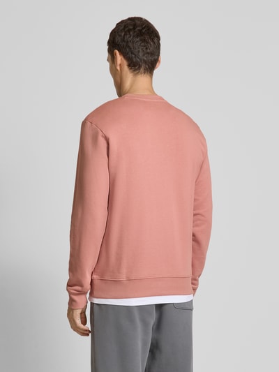 HUGO Sweatshirt mit Label-Print Lachs 5