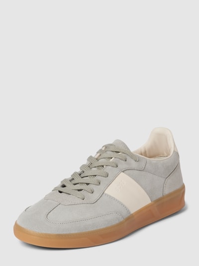 BOSS Sneakers met contrastgarnering, model 'Brenta' Lichtgrijs - 1