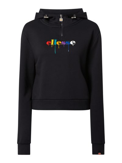 Ellesse Cropped Hoodie mit Logo Modell 'Toma' Black 2