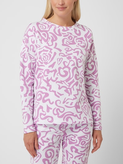 SOHO Sweatshirt met dierenprint  Lila - 4