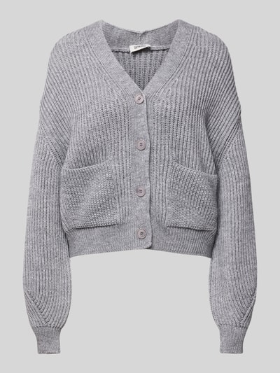 Drykorn Oversized gebreid jack met knoopsluiting Middengrijs gemêleerd - 2