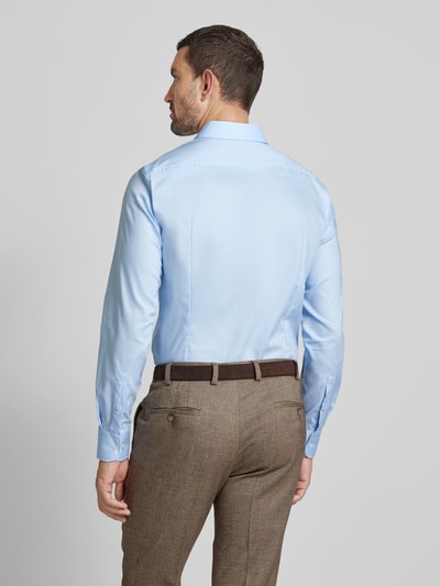 BOSS Slim fit zakelijk overhemd met knoopsluiting, model 'Hank' Bleu - 5