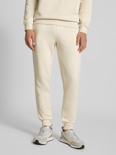 PUMA PERFORMANCE Sweatpants met labelstitching en elastische band Offwhite - 4