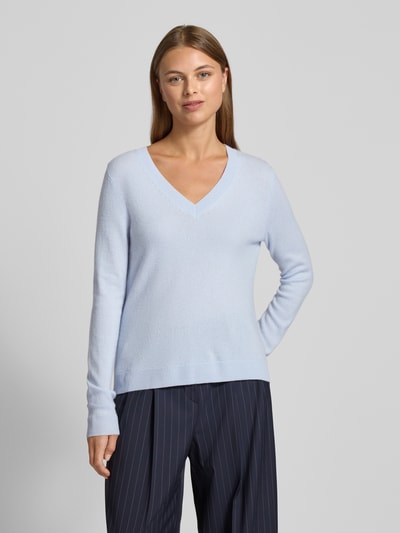 Christian Berg Woman Gebreide pullover met V-hals Lichtblauw - 4