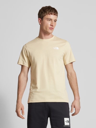 The North Face T-Shirt mit Label-Print Beige 4