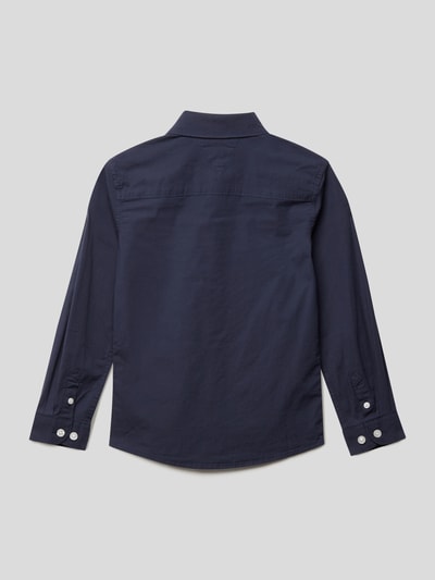 Tommy Hilfiger Kids Hemd mit Label-Stitching Marineblau 3