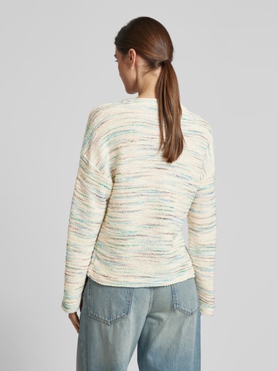 Jake*s Casual Strickpullover mit Rundhalsausschnitt Ecru 5