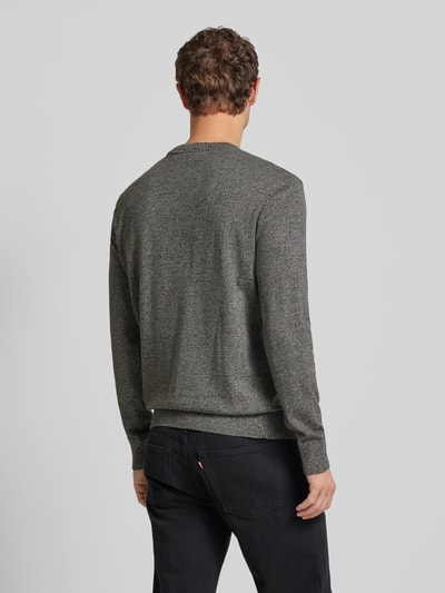 Tom Tailor Denim Strickpullover mit Rundhalsausschnitt Anthrazit 5