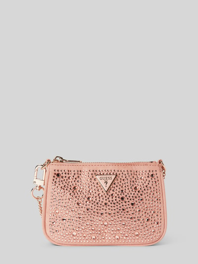 Guess Handtasche mit Ziersteinbesatz Modell 'DAILY POUCH' Rose 1