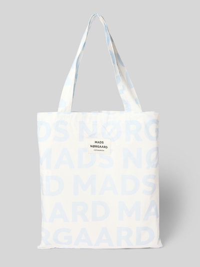 MADS NØRGAARD Handtasche mit Label-Patch Modell 'Sacky Atoma' Hellblau 2