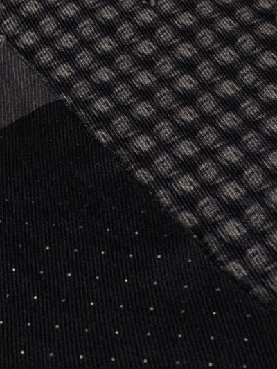 Produktfoto, Doubleface-Schal im Allover-Look von altea, reine Baumwolle, rechteckig, strukturierte Textur, kontrastreiche Muster, 40 cm Breite
