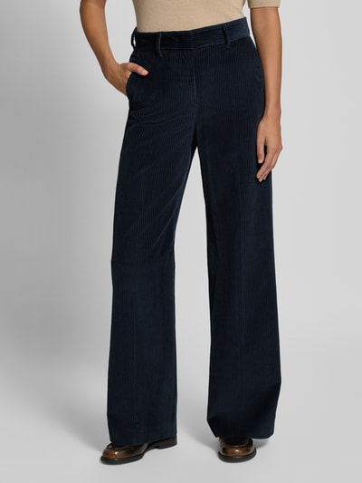Weekend Max Mara Wide Leg Cordhose aus reiner Baumwolle Modell 'TANIA' Marine 4