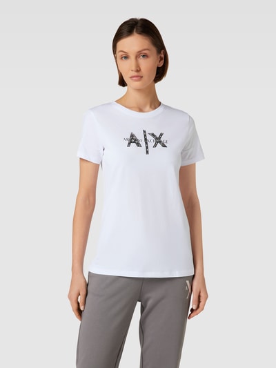 ARMANI EXCHANGE T-shirt met pailletten Wit - 4