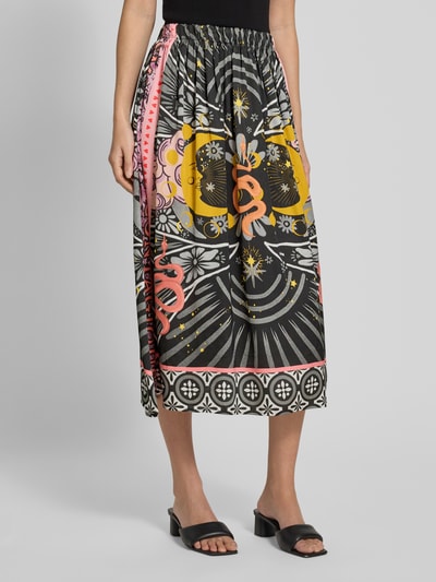 miss goodlife Midirock aus Viskose mit elastischem Bund BLACK 4