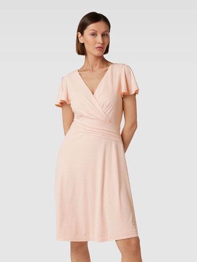 Lauren Ralph Lauren Knielanges Cocktailkleid in Wickel-Optik Modell 'BESARRY' Rose 4