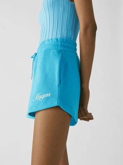 MSGM Sweatshorts mit Logo-Detail Blau 3