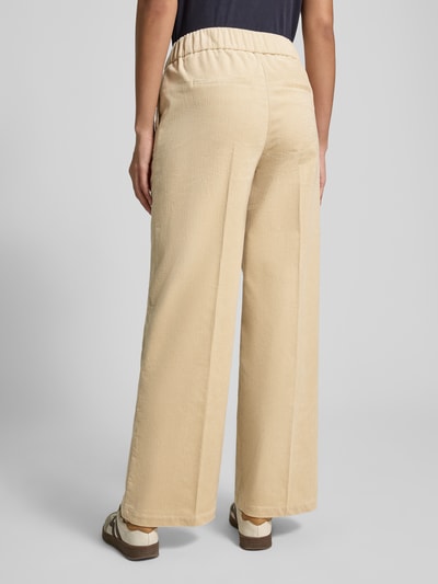 OPUS PANTS Stoffen broek met elastische band, model 'Mucia' Beige - 5