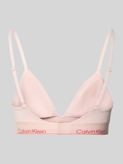 Calvin Klein Underwear Regular fit beha met logostitching, model 'Triangle' Lichtroze - 3