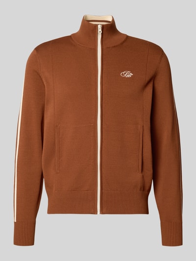 PROHIBITED Gebreid jack met ritssluiting Hazelnoot - 2