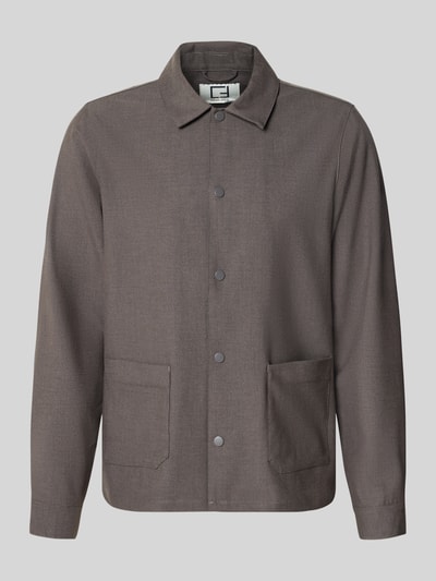 Casual Friday Overshirt mit Viskose-Anteil Modell 'ARTO' Mittelbraun 2