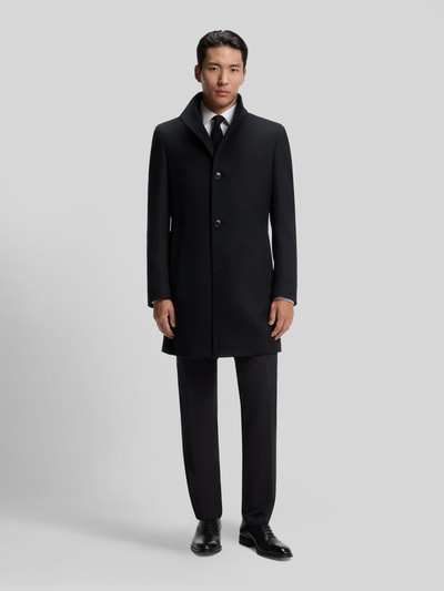 BOSS Wollmantel mit Kaschmir-Anteil Modell 'H-Hyde-SU-264' Black 4