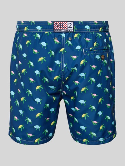 MC2 Saint Barth Relaxed fit zwembroek met tunnelkoord Marineblauw - 3