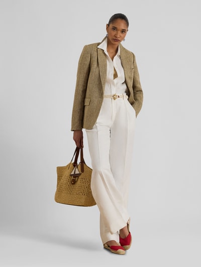 Lauren Ralph Lauren Slim Fit Kurzblazer aus reinem Leinen  Mittelbraun 1