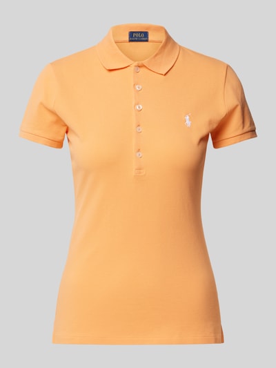 Polo Ralph Lauren Poloshirt met labelstitching, model 'JULIE' Oranje - 2