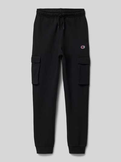 CHAMPION Regular Fit Sweatpants mit Logo-Stitching Black 1