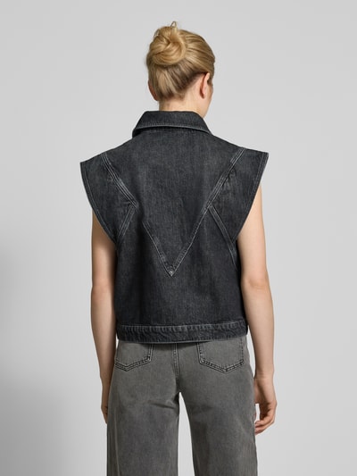 Bash Jeansgilet met strookzakken, model 'MAX' Antraciet - 5