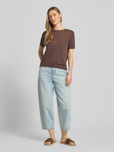 VERO MODA Barrel fit wide leg jeans van puur katoen model 'BILLIE' Lichtblauw - 1