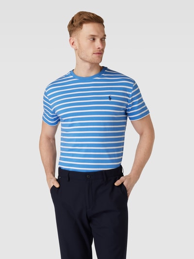 Polo Ralph Lauren T-shirt met normaal model en geborduurd logo Koningsblauw - 4