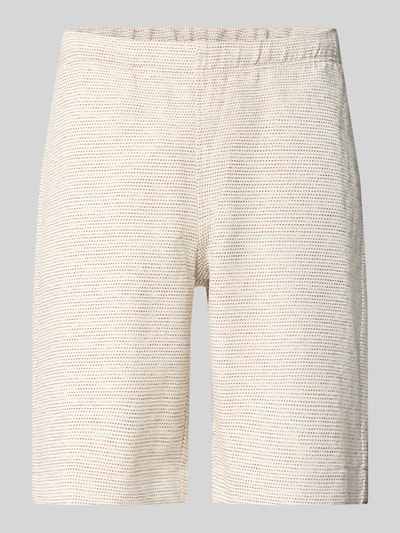 Produktfoto, Shorts mit elastischem Bund und Gesäßtaschen von PAUL SMITH aus Reine Baumwolle in Regular-Fit, beige Struktur, Bundweite 41 cm, Innenbeinlänge 27 cm.