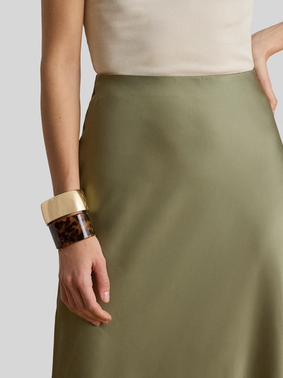 Lauren Ralph Lauren Vloeiende maxirok met elastische band Kaki - 3