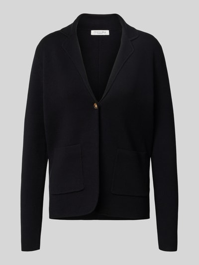 Christian Berg Woman Gebreid jack met reverskraag Zwart - 2