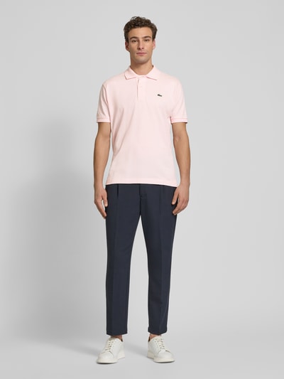 Lacoste Regular Fit Poloshirt mit Label-Patch Rosa 1