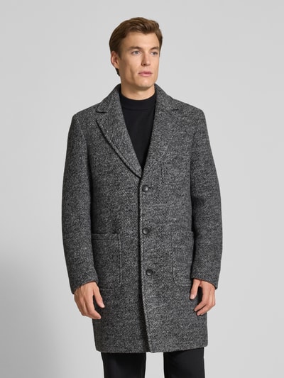 Cinque Lange jas met reverskraag, model 'LORD' Antraciet - 4