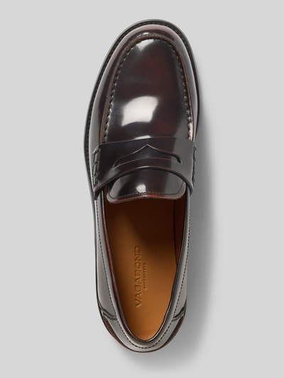 Produktfoto, Loafer aus echtem Rindsleder Modell 'STEVEN' von Vagabond in glänzender Lederoptik, runde Schuhspitze, strukturierte Sohle