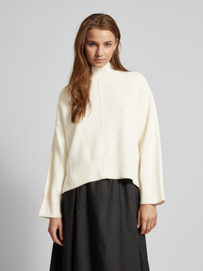 Ivy Oak Gebreide pullover met ribboorden, model 'KAREEN' Offwhite - 4