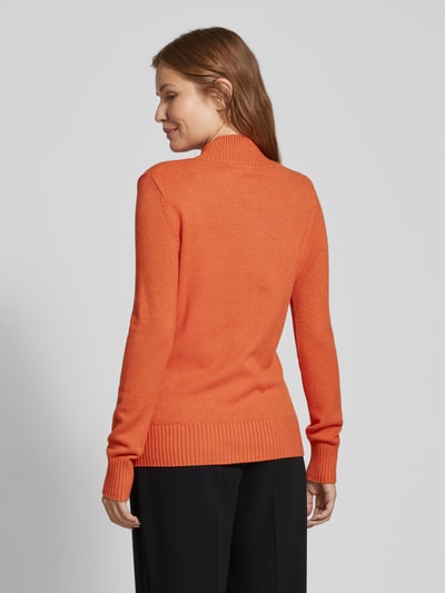 Christian Berg Woman Gebreide pullover met ribboorden, model 'Aliv' Terracotta gemêleerd - 5