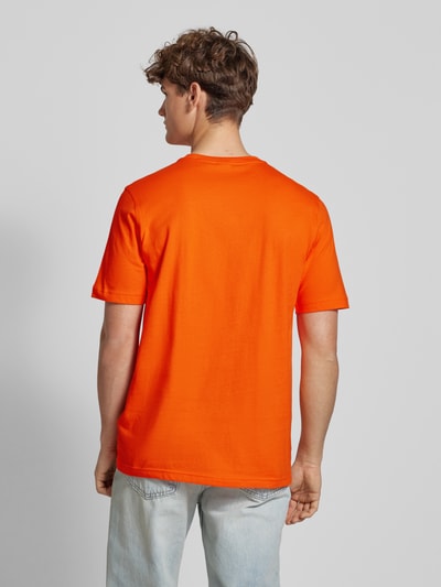 adidas Originals T-Shirt mit Label-Stitching Modell 'TREFOIL' Orange 5